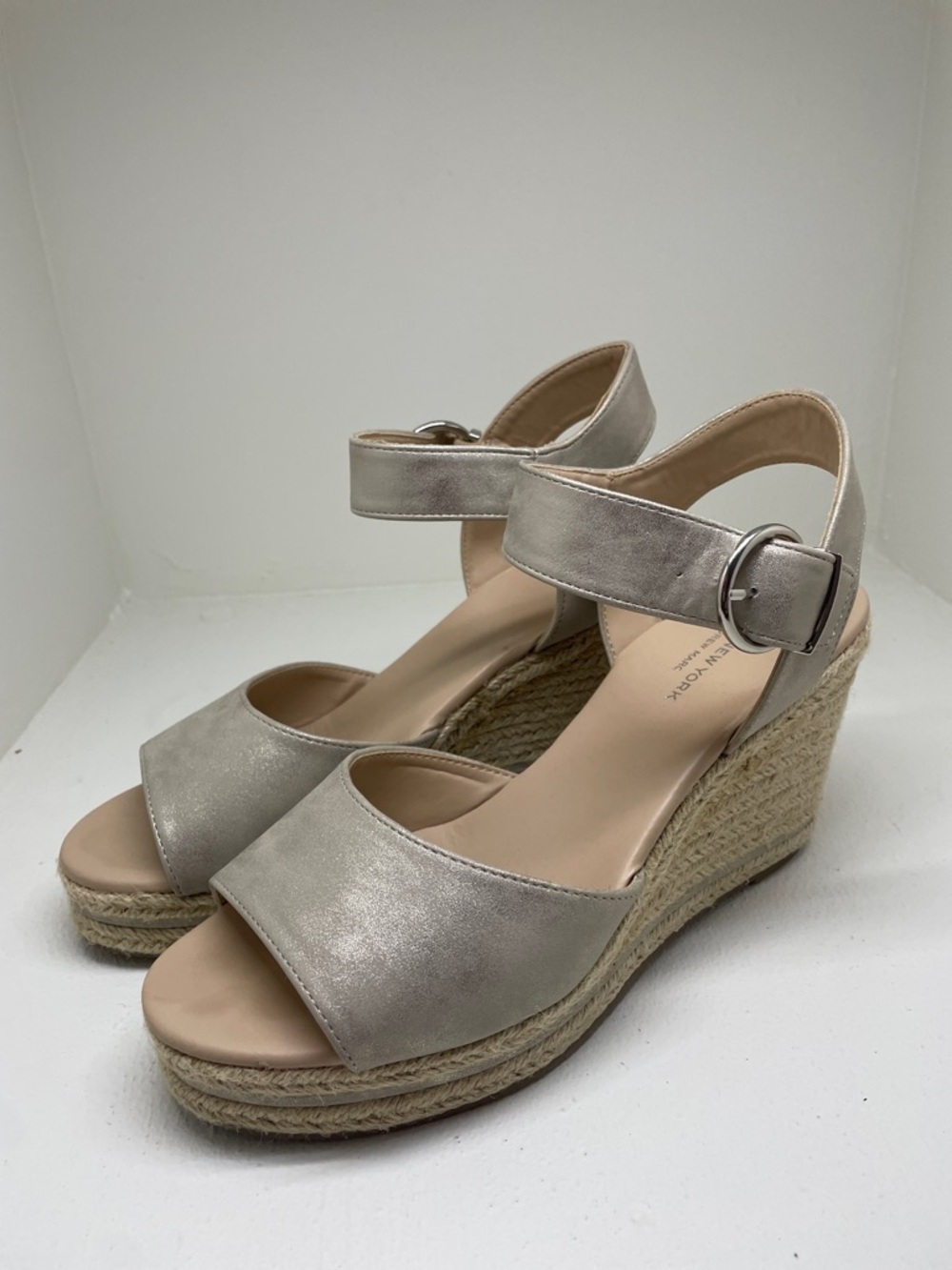 Marc New York by Andrew Marc metallic gold Espadrille Wedge Sandals